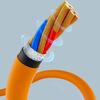 4 в 1 100 Вт кабель для быстрой зарядки USB Type C 480 Мбит/с жидкий для iPhone Data Tran K6O9