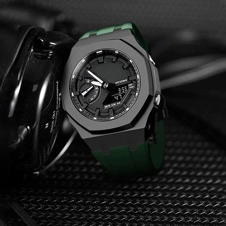 Металлический корпус 4-го поколения Безель Рамка GA2100 GAB2100 Casioak Мод Кит Модификация Рамка Для GA2110 Металлический Резиновый Ремешок Аксессуар Оптом