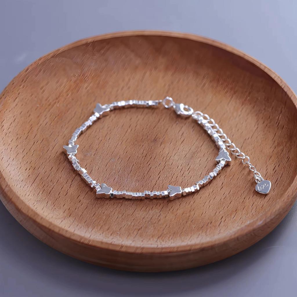 VENTFILLE 925 Sterling Silver Star Bracelet for Women Girl Weave Multicolour Bohemia Romatic Jewelry Gift Dropship Wholesale