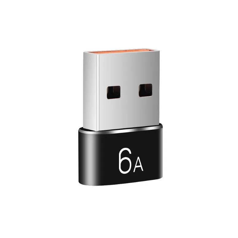 6A USB на Type C OTG Адаптер USB-C Папа на Type-c Мама Конвертер Зарядного Устройства Для Samsung S24 Xiaomi MacBook Адаптер Передачи Данных