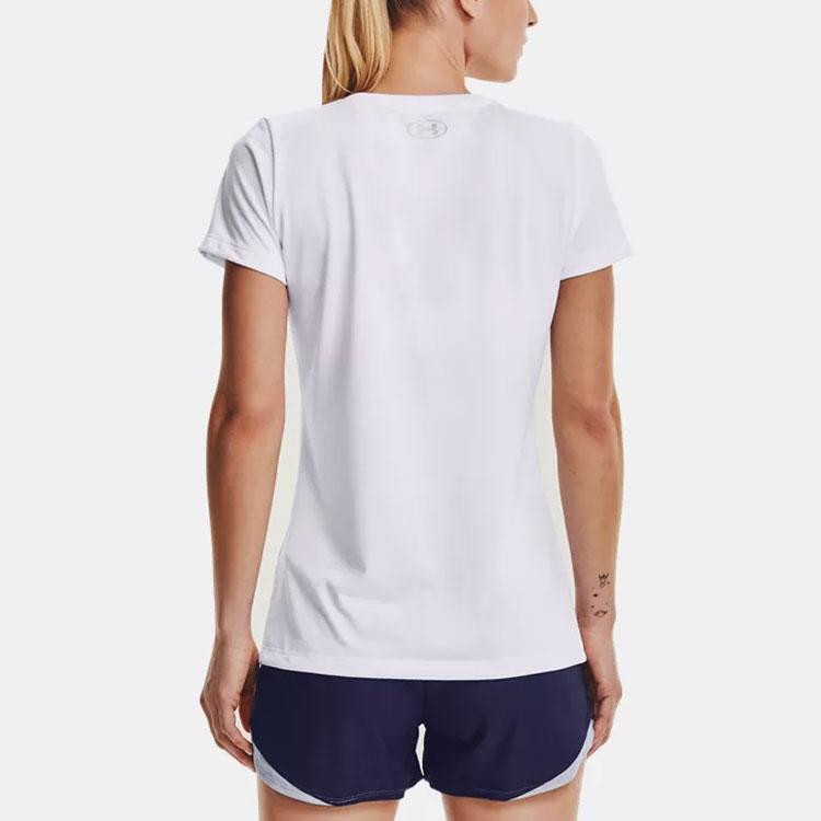 Under Armour Повседневная тренировочная футболка с коротким рукавом женская белая 1365143-100