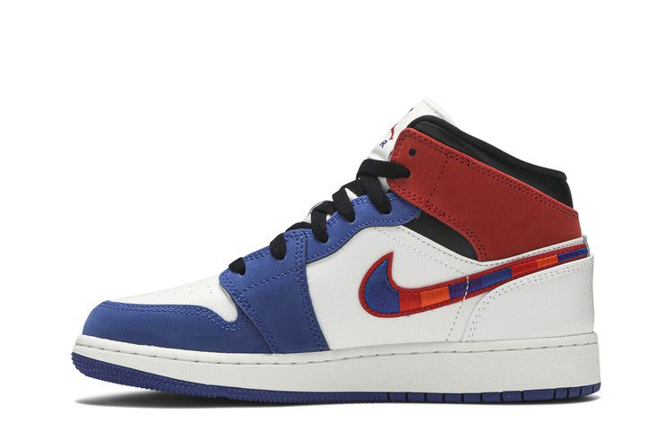 Jordan 1 Mid Rush Blue University Red (GS)