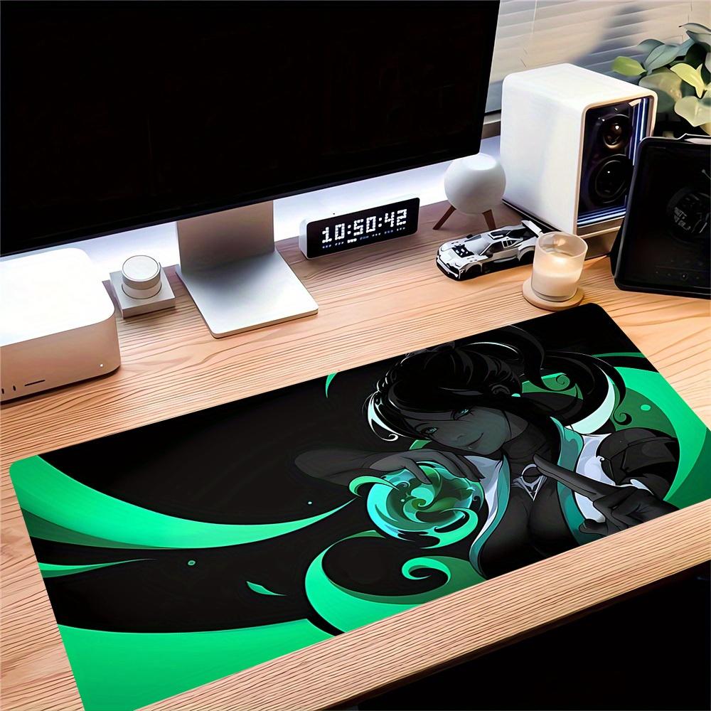 1pc Large Gaming Mouse Pad, UV Reactive Non-Slip Desk Mat, Washable PolyesterMystical, Enchanting, SereneComputer Pad with Vibrant Game Mach