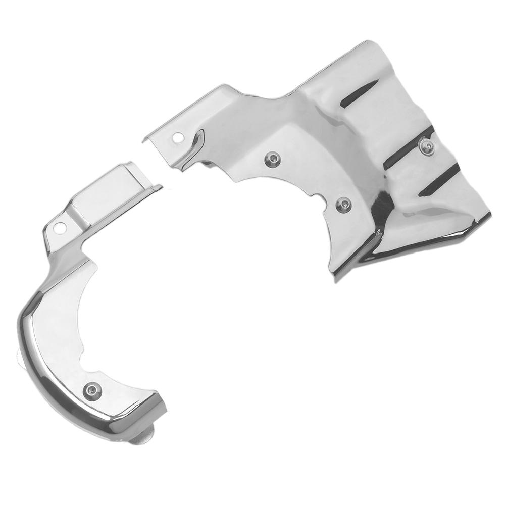 Motorbike Part Engine Transmission Interface Trim Cover Chrome Iron Compatible For Harley-Davidson Softail 2007-2017 Models