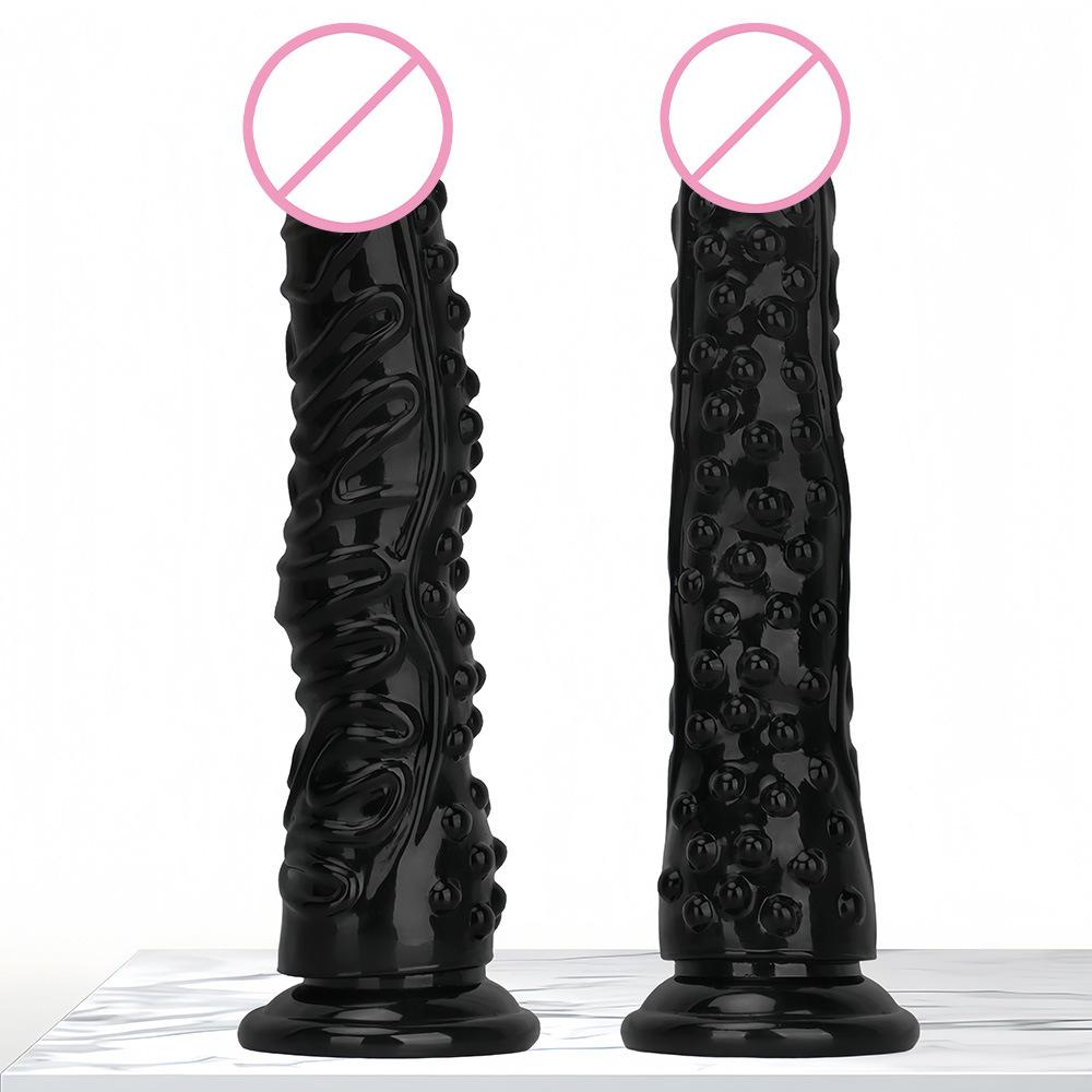 Extra Large Thick and Long Black Giant Simulation Dildo Stallio  Anti Anal Blockage  Fist Sex