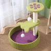 Three-Tier Blue Cactus Cat Tree
