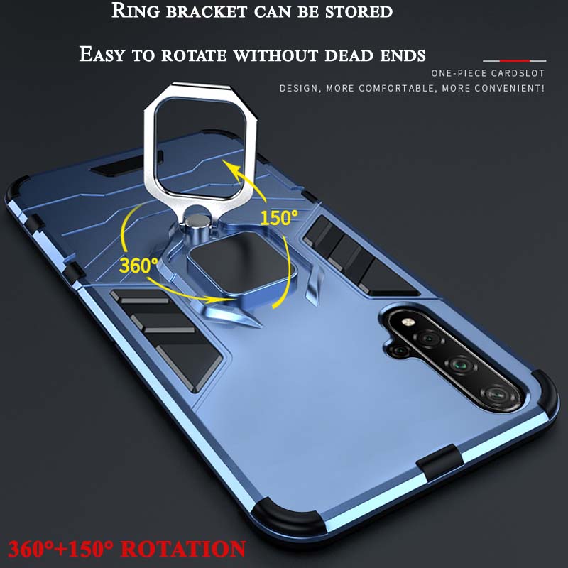 Чехол-кольцо Armor для Huawei P50 Pro Honor 20 7A 7C 10i 20i 10 10X Lite 9X Global Play 6X 8A 8S 8X V10 V20 V30 Чехол для телефона Coque