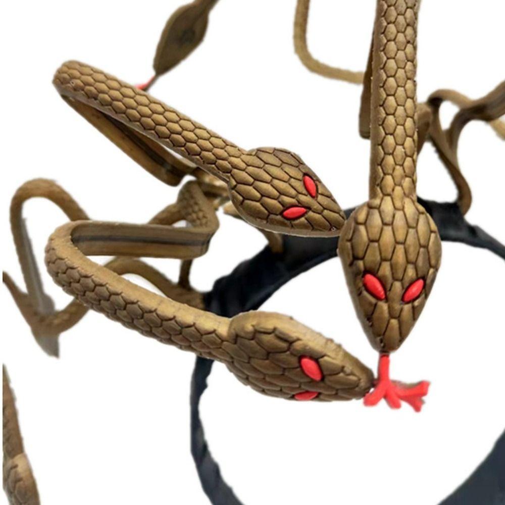 hairband Snake Halloween Headband PVC Halloween Party Decorations Masquerade Party Headpiece Men