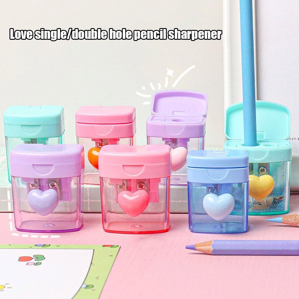 Single/Double Hole Pencil Sharpener Plastic Pencil Blade High Quality Pencil Cutter School