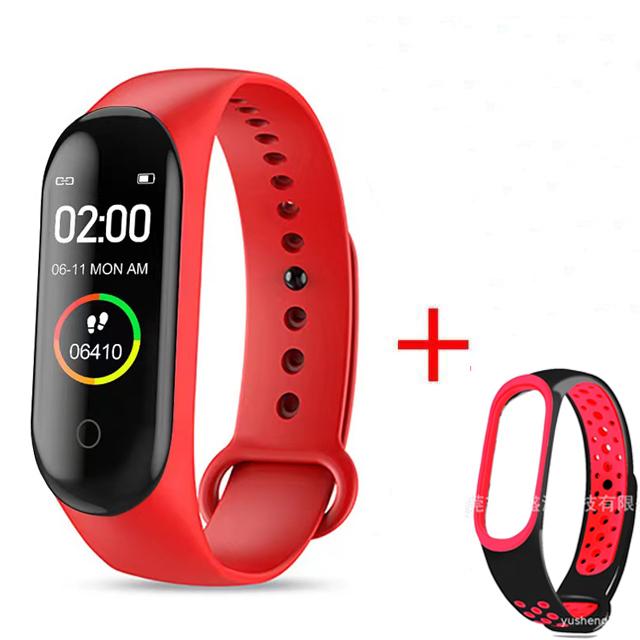 Водонепроницаемый M4 Смарт-часы Браслет Монитор артериального давления и сердечного ритма Смарт-браслет Фитнес-трекер Браслет для Android IOS