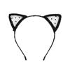 Adult Teens Cute Lace Cat Ear Headband Hair Accessories Fancy Dress Hairband Cosplay Headwear