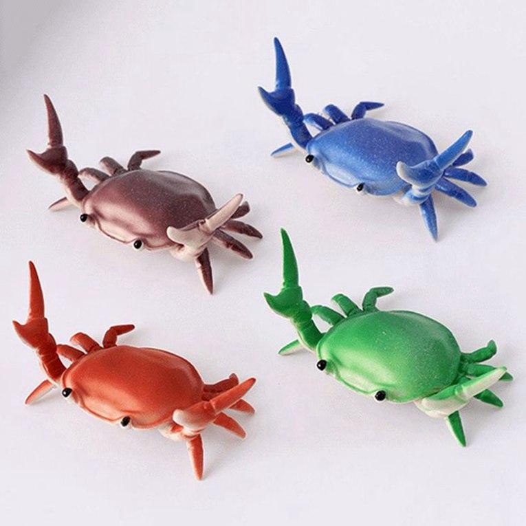 Creative Cute Storage Rack Stationery Gift Crab Pen Holder Weightlifting Crab Stand Ornament Toy