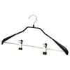 MAWA German-made Non-Slip MAWA Body Form Hangers for Suits and Coats with Clips, 42LK, Set of 10, Black, 10-Year Warranty