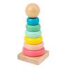 Kids Musical Instrument Wooden Xylophone Twisting Worm Rainbow Tower Clock Shape
