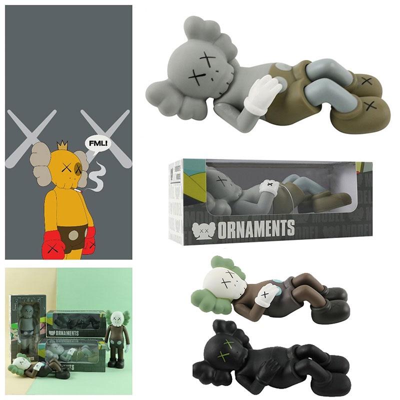 Улица Сезам Kaws Cos Кукла-переноска, Аниме Тренд Фигурка Оптом 17см, Материал ПВХ, Серый