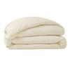Housse de couette percale de coton peigné "Julian" toutes dimensions Coton Pur - Julian Ivoire - Housse de couette 140 x 200 cm