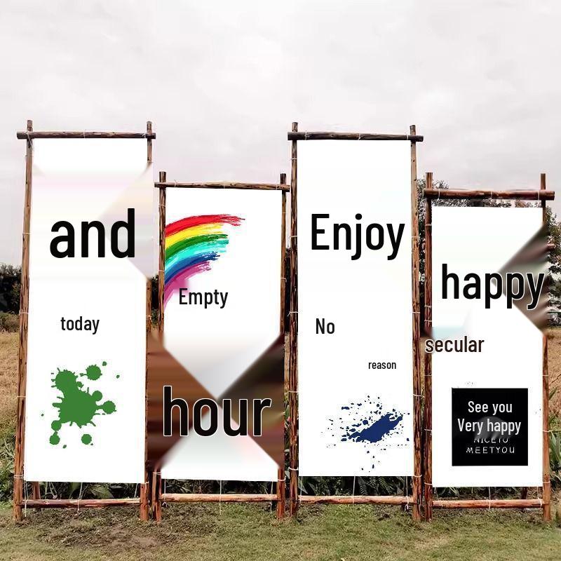 Outdoor Camping Red Check Picnic Backdrop & Atmosphere Decoration