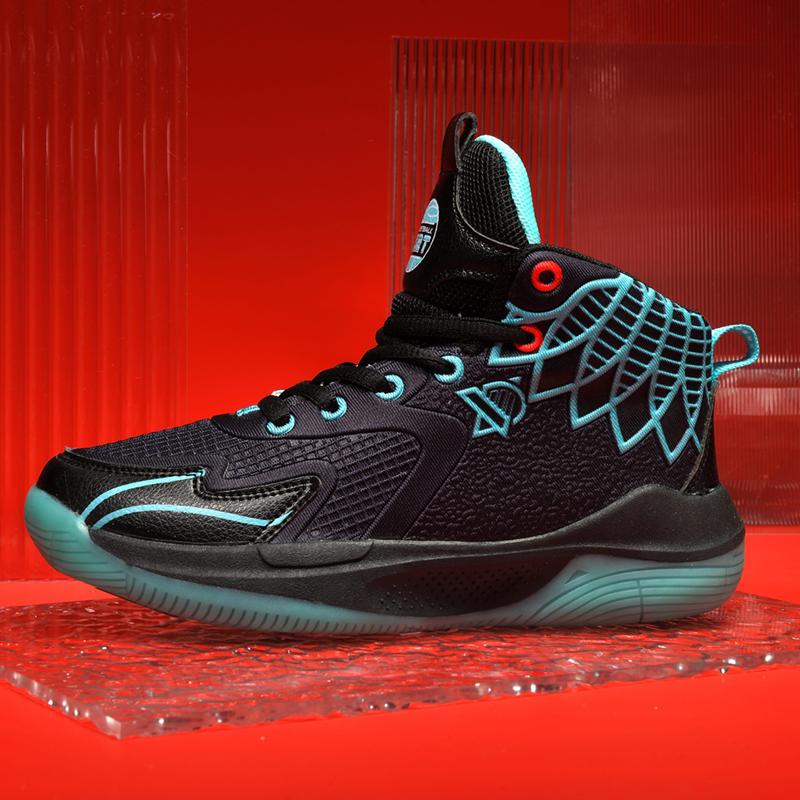 Детская спортивная обувь 31-40, дышащая детская баскетбольная обувь с сеткой, студенческая спортивная обувь