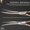 7.0 inch Professional Pet Grooming Scissors Fishbone Teeth Straight/Curved Thinning Scissor for Dogs Pet Groomer Tools Products