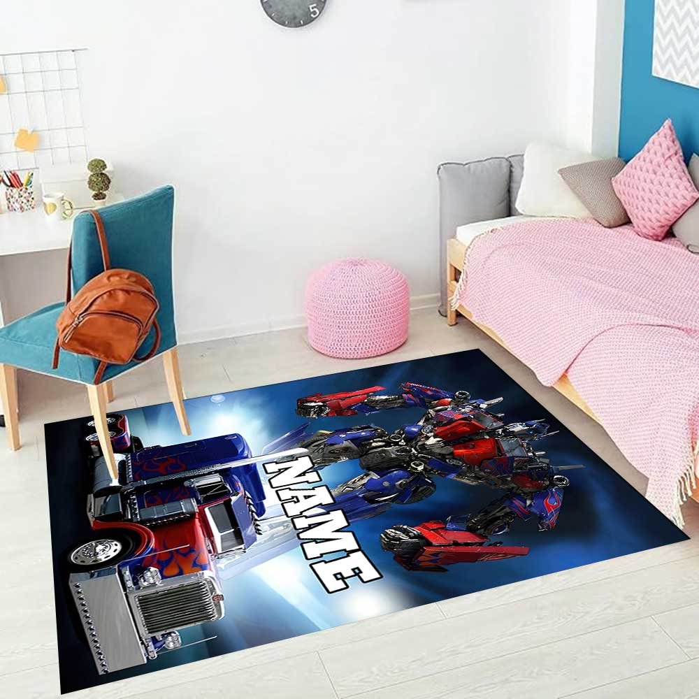 Transformers Fans (3) Customize your name rug, office chair cushion, home bedroom living room gift.