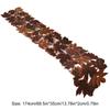 1pcs Autumn Maple Leaf Embroidered Table Runner Rustic Long Table Decoration Placemat for Fall Autumn Harvest Thanksgiving Decor