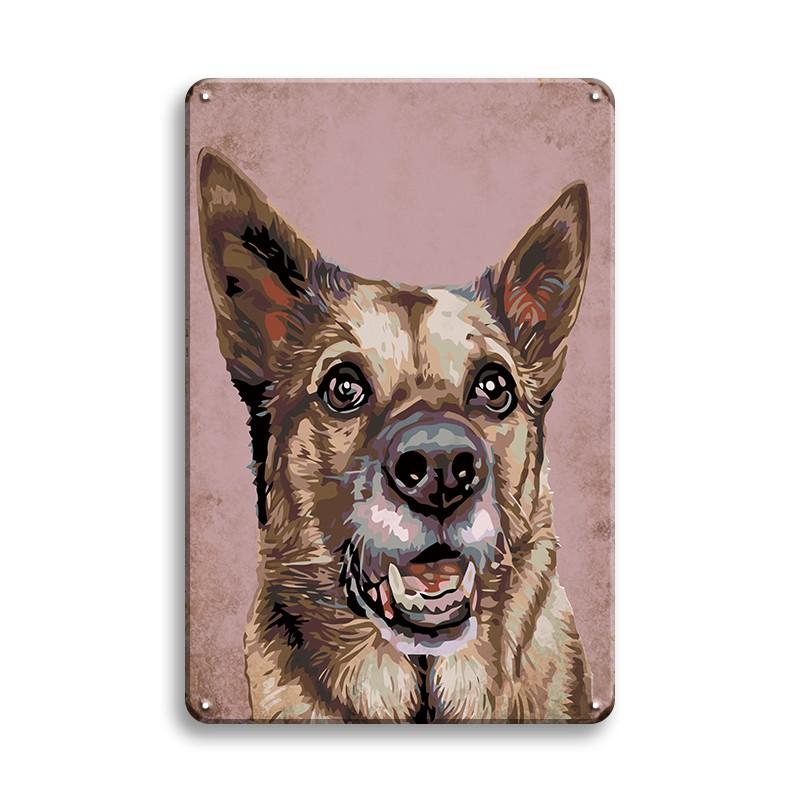 INEED винтажная табличка для домашних животных, кошка, собака, металлическая жестяная вывеска, паб-бар, домашний декор, Лев, корги, овчарка, художественный постер, Ретро Декор, настенная железная пластина
