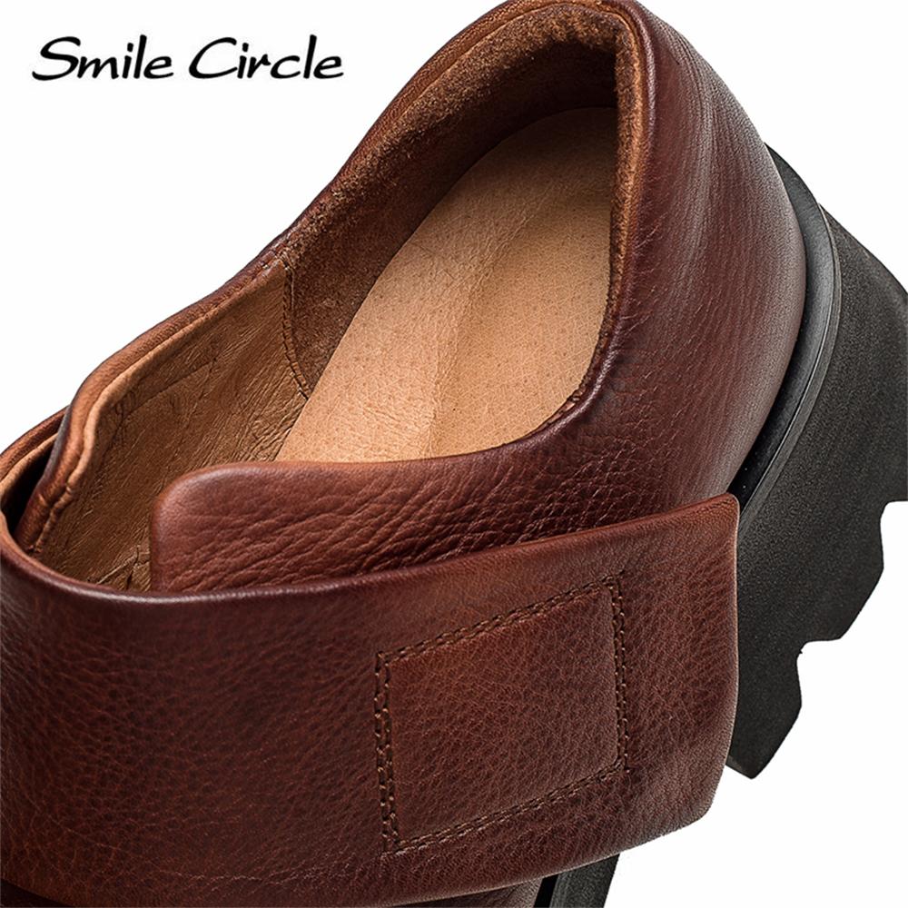 Женские туфли на плоской подошве из натуральной кожи, туфли на платформе с квадратным носком, низкие туфли, модные повседневные туфли на толстой подошве