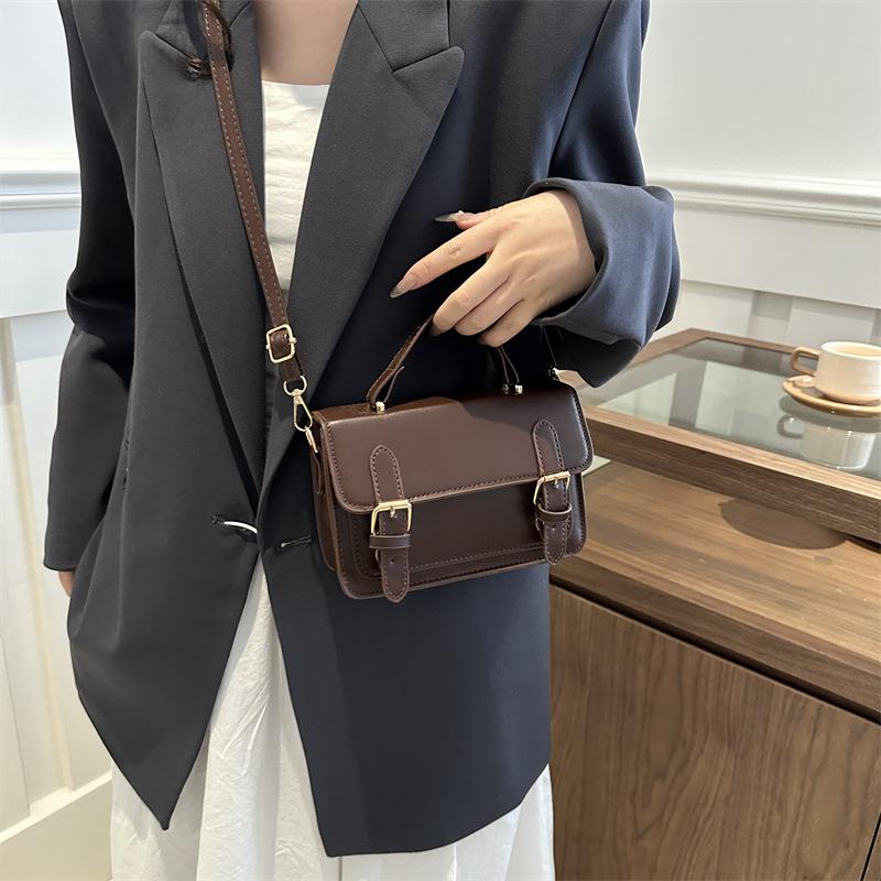 Европейский и американский стиль ретро почтальон модная повседневная текстура городская дорожная сумка через плечо маленькая квадратная сумка для женщин