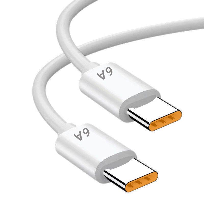 Быстрый зарядный кабель 120 Вт двойного типа Type-C для ноутбуков Apple и Huawei (10А)