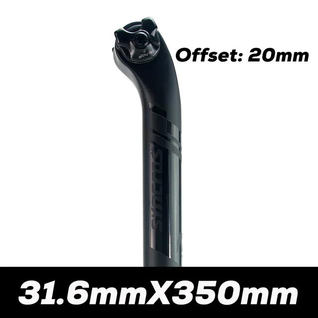 SYN Carbon Seatpost Half Matte Half Gloss MTB/Road Bike Seat Post Length 350mm/400mm Bicycle Parts 27.2/30.8/31.6mm