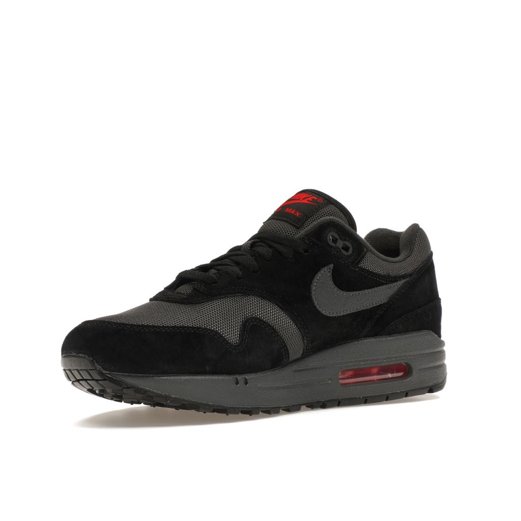 Nike Air Max 1 Black University Red Men Sneakers Anthracite FV6910-001