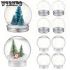 WTEMPO Классические пластиковые бутылки с алюминиевыми крышками, круглый дизайн, поделки DIY, наполняемые бутылки, рождественские праздничные товары для дома и кухни, для вечеринок