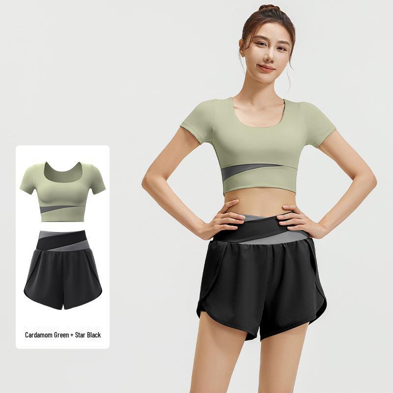 Juyitang Летний цветной облегающий спортивный костюм для йоги - дышащая телесная одежда для фитнеса и активного отдыха