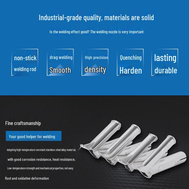 Аксессуары для фена для сварки горячим воздухом: Насадки из нержавеющей стали - Треугольная фиксированная точка, Y-образная и Круглая насадка