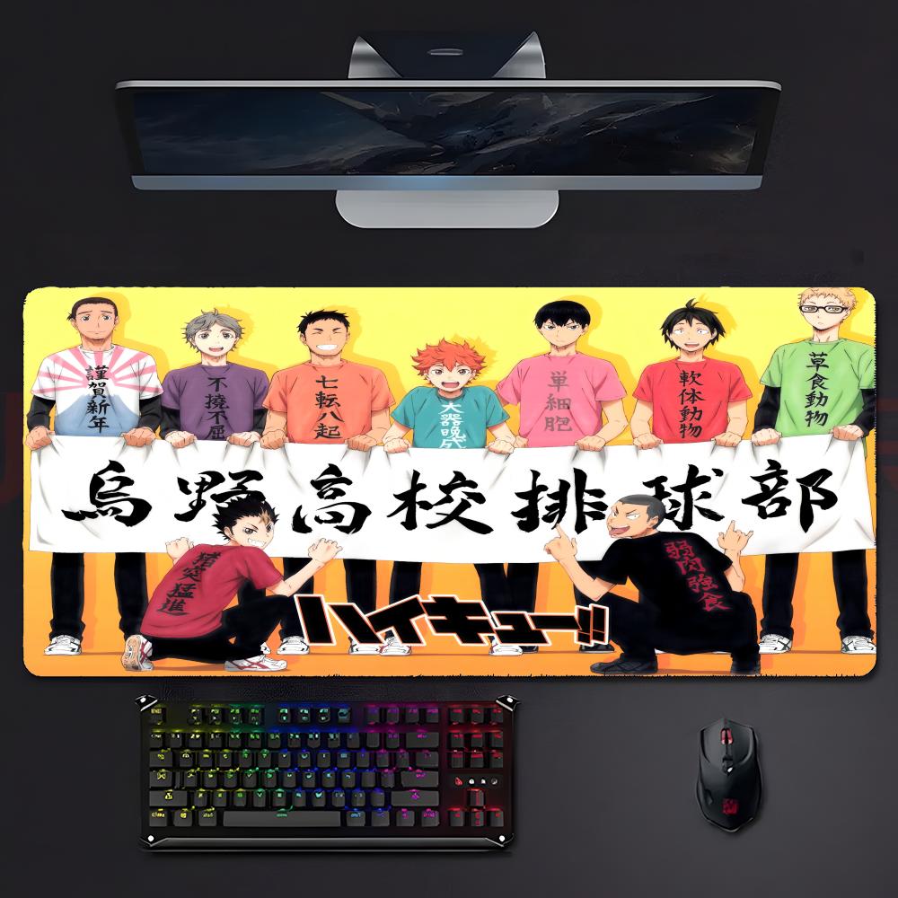 Hot Energetic Classic Anime Hhaikyuu Mouse Pad Mousepad Large Gaming Lockedge Thickened Pc Table Desk Mat