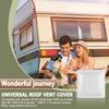 Wadoy 13 X 13 Inch RV Camper Vent Cover/Lid Comaptible With Jensen 40152 Metal Base 1994 & Up Models, Universal Roof Vent Cover Replacement For RV,