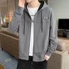 New Coat Men Ins Spring and Autumn Easy To Take Sports Leisure Brand Hooded Loose Zipper Cardigan Hoodie