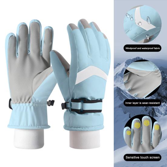 Winter Ski Gloves for Men Women Waterproof Windproof Touch Screen Snow Gloves Outdoor Thermal Gloves for Snowboard