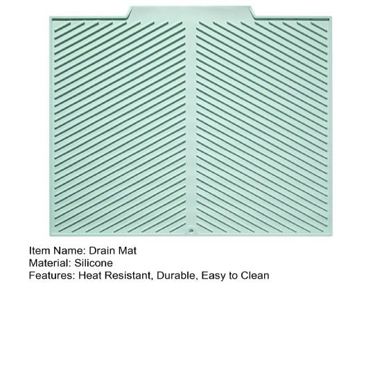 Силиконовый коврик для сушки посуды для кухонной столешницы, быстросохнущий, термостойкий, подставка для кастрюль, силиконовый коврик, нескользящая подкладка для защиты разделочной доски