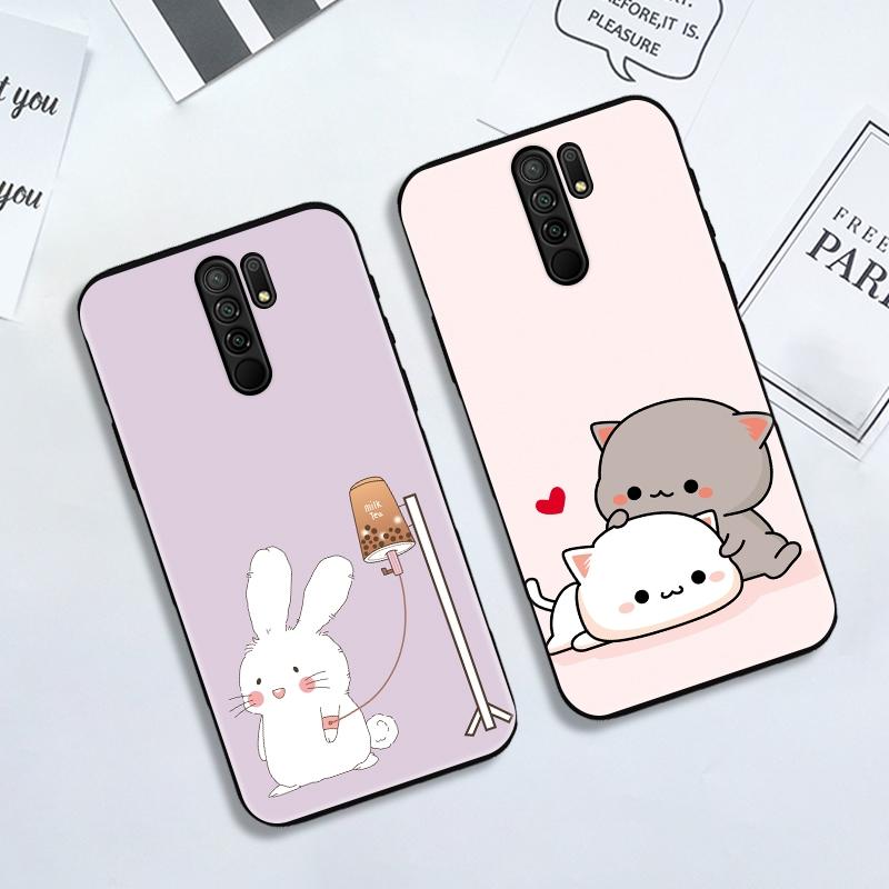 Cartoon Puppy Kitten Bunny Animal Pattern Soft Silicone Phone Case for Samsung Galaxy A50s IPhone Huawei Xiaomi Redmi Note 8 9 10 Pro OPPO Nokia Cover