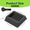6/12Pcs Chair Wheel Stopper Rubber Anti-Sliding Furniture Pad Caster Cups Chair Roller Feet Mat Floor Protectors Shockproof