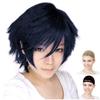 Косплей-парик CaseEden, короткий, 30 см, термостойкий, темно-синий, темно-синий и иссиня-черный, включает 2 сетки для парика