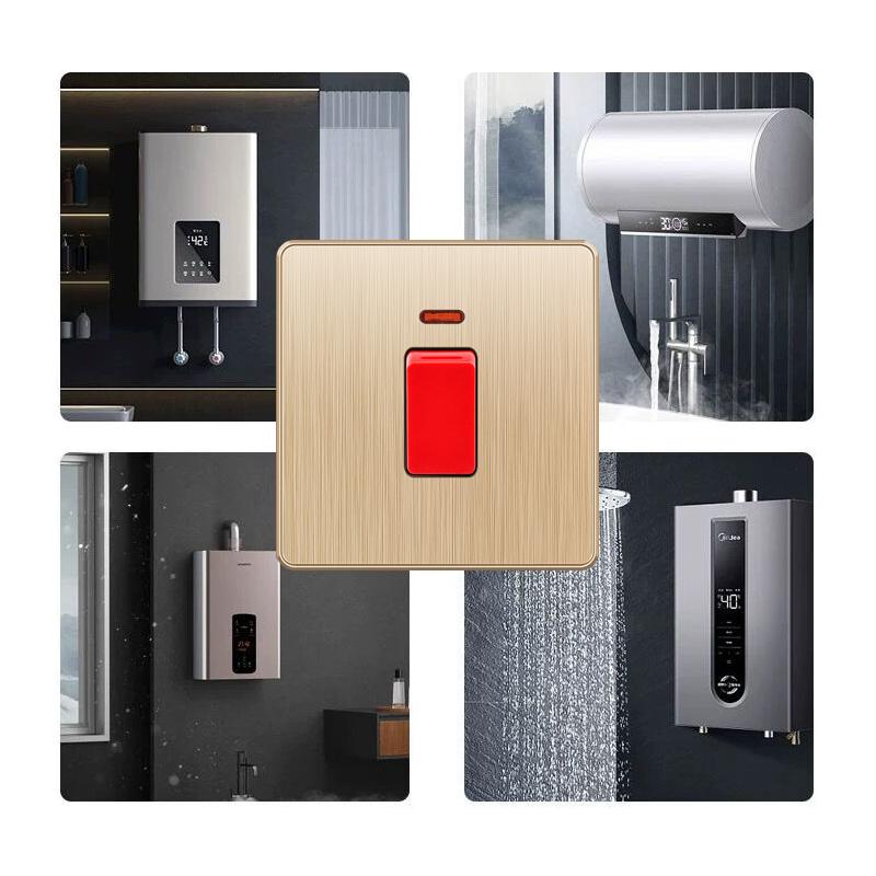 EU RU UK 20A 45A настенный выключатель высокой мощности, стандартная пластиковая панель Кореи, тумблер включения/выключения для водонагревателя, освещения, кондиционера