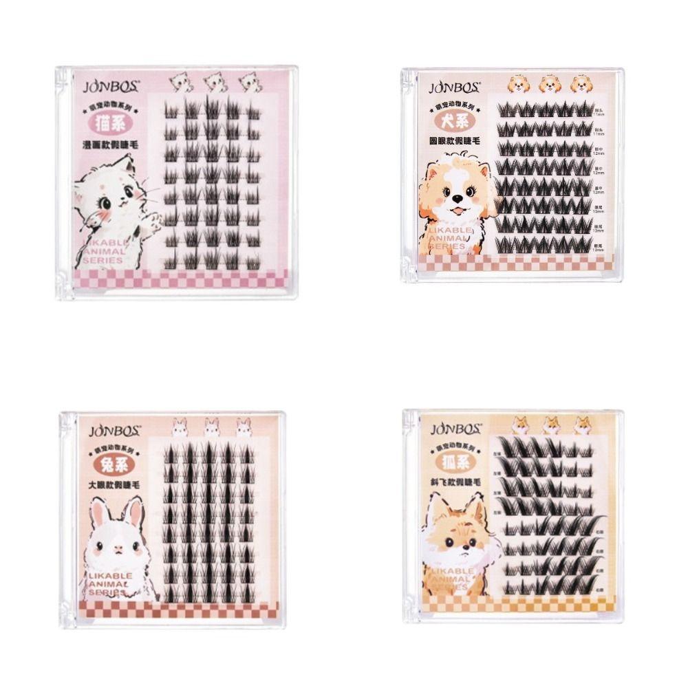 Самодельные накладные ресницы Многоразовые пучки накладных ресниц Пушистые самоклеящиеся пучки ресниц Макияж