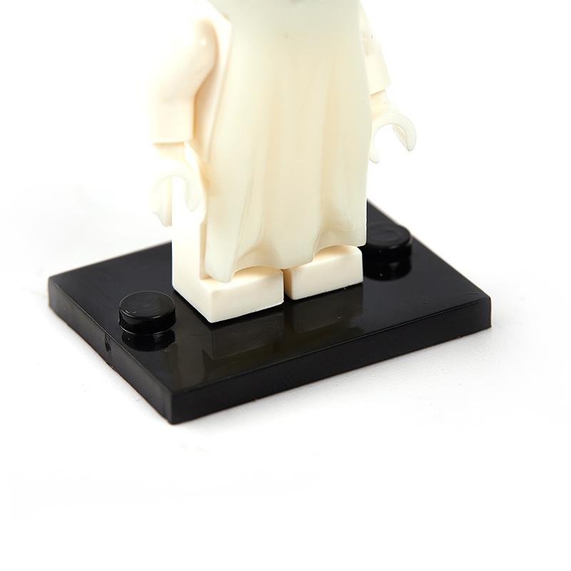 Строительные блоки серии Хэллоуин, светящаяся улыбающаяся модель призрака, фигурки