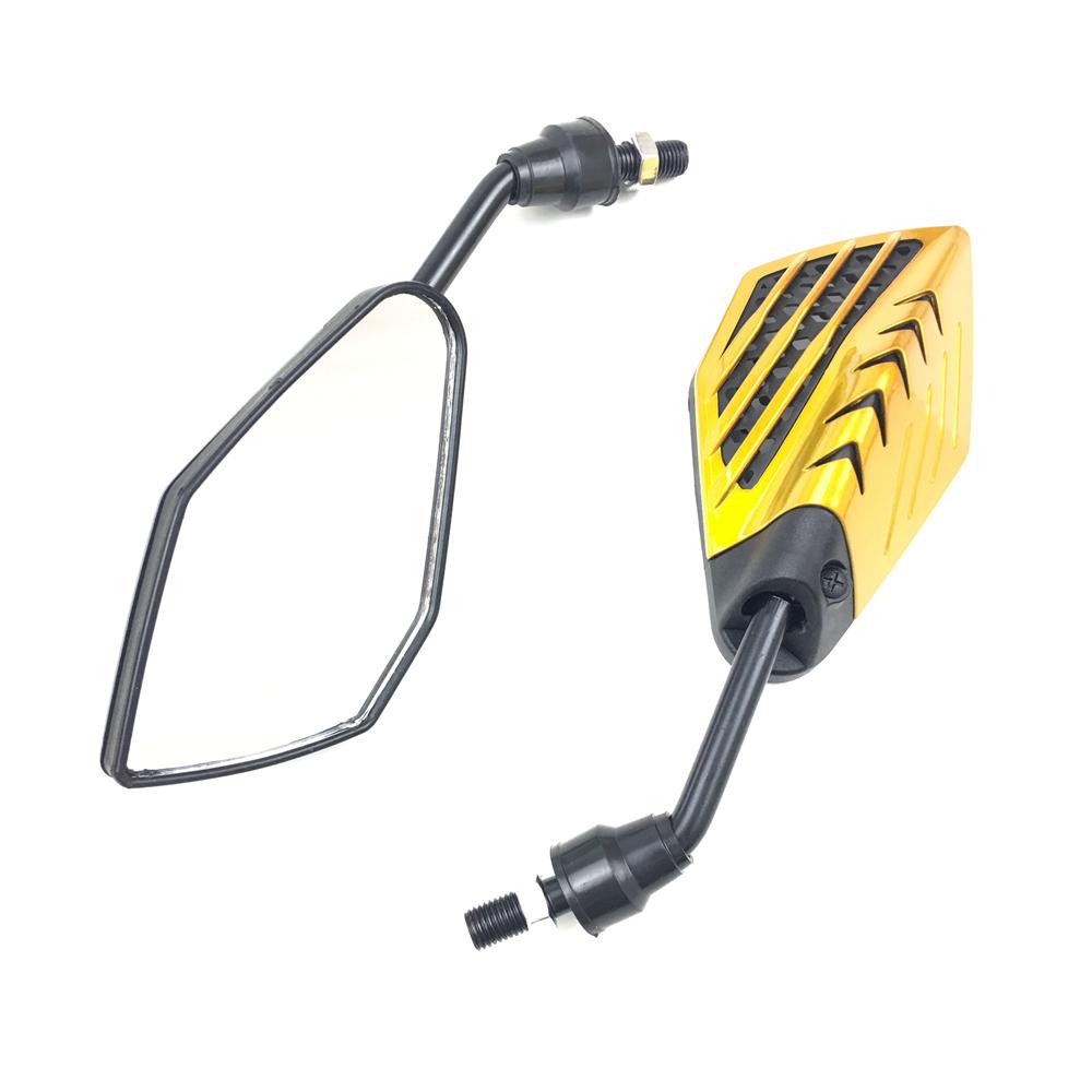 1 пара универсальных зеркал заднего вида для мотоцикла 10 мм, зеркало заднего вида на руль мотоцикла для скутера Honda Suzuki Yamaha
