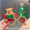 New Christmas Glasses Whimsical Reindeer Snowman And Santa Claus Eyewear Student Costumes Gifts And Party Decorations