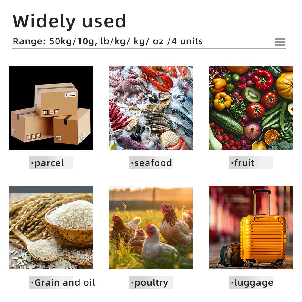 50kg Hanging Digital Pocket Luggage Scale Hook Weight Mini Hanging Scale Portable LCD ABS Hanging Weighting Fishing Hook Balance