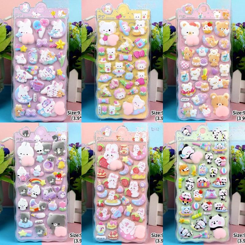 3D Solid Relief Jelly Stickers Strawberry Cake Candy Stickers For Diy Phone Case Scrapbook