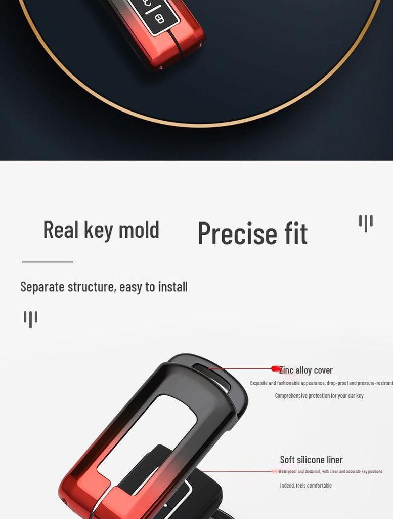 Чехол для ключа Mitsubishi для 2021 Outlander, Eclipse Cross, Pajero Sport, ASX: Модификация мужского корпуса и пряжки для автомобиля